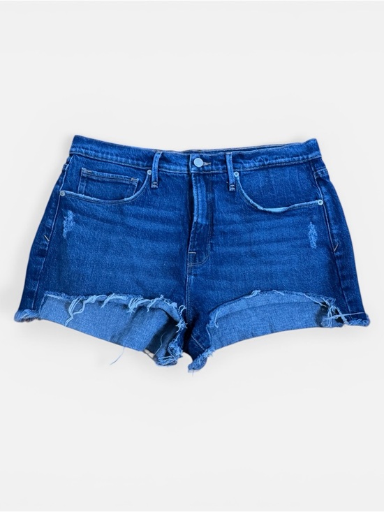 Good American Pants - Good American Good 90's Raw Hem Distressed Denim Shorts 10/30